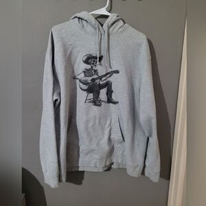 Men's Gray Graphic Hoodie